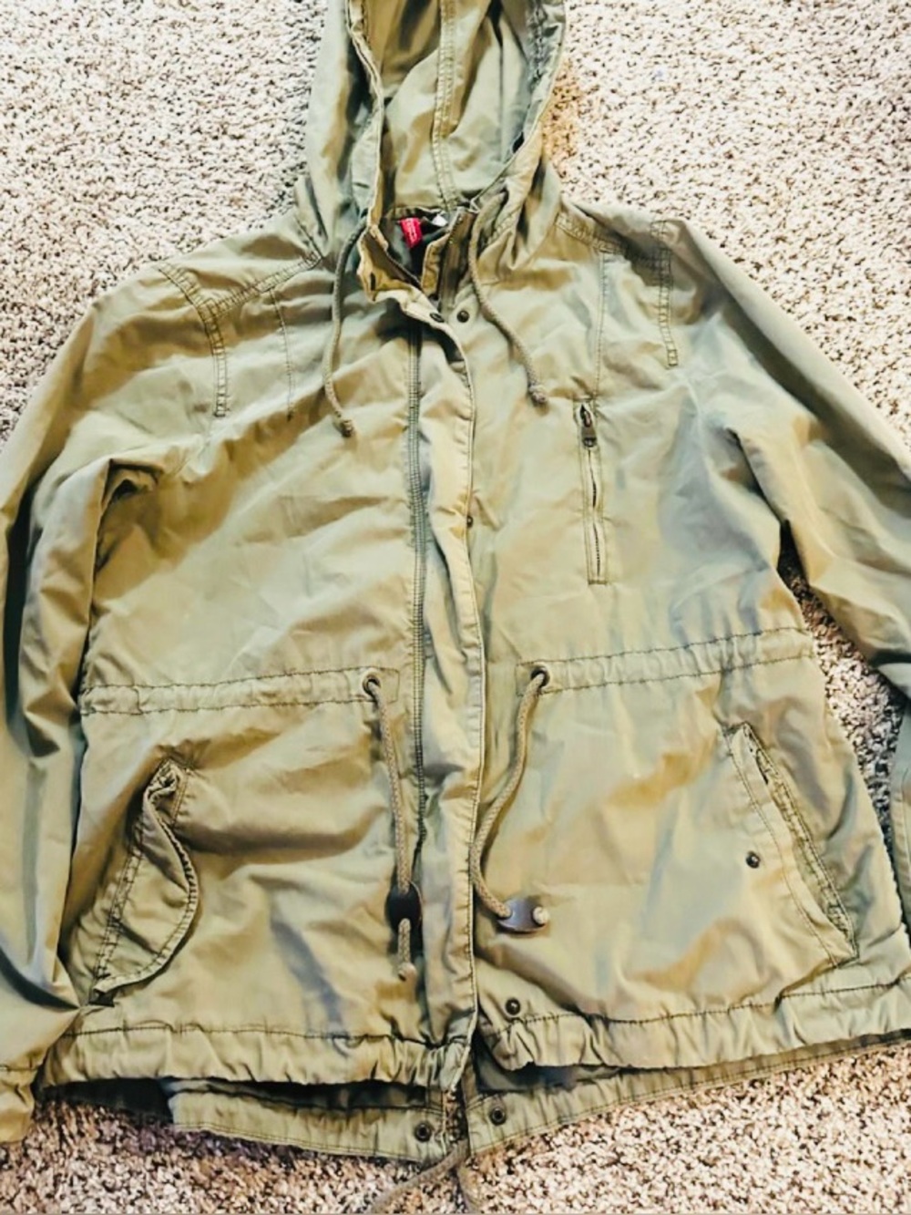 Women's Hooded Utility Jacket - Olive